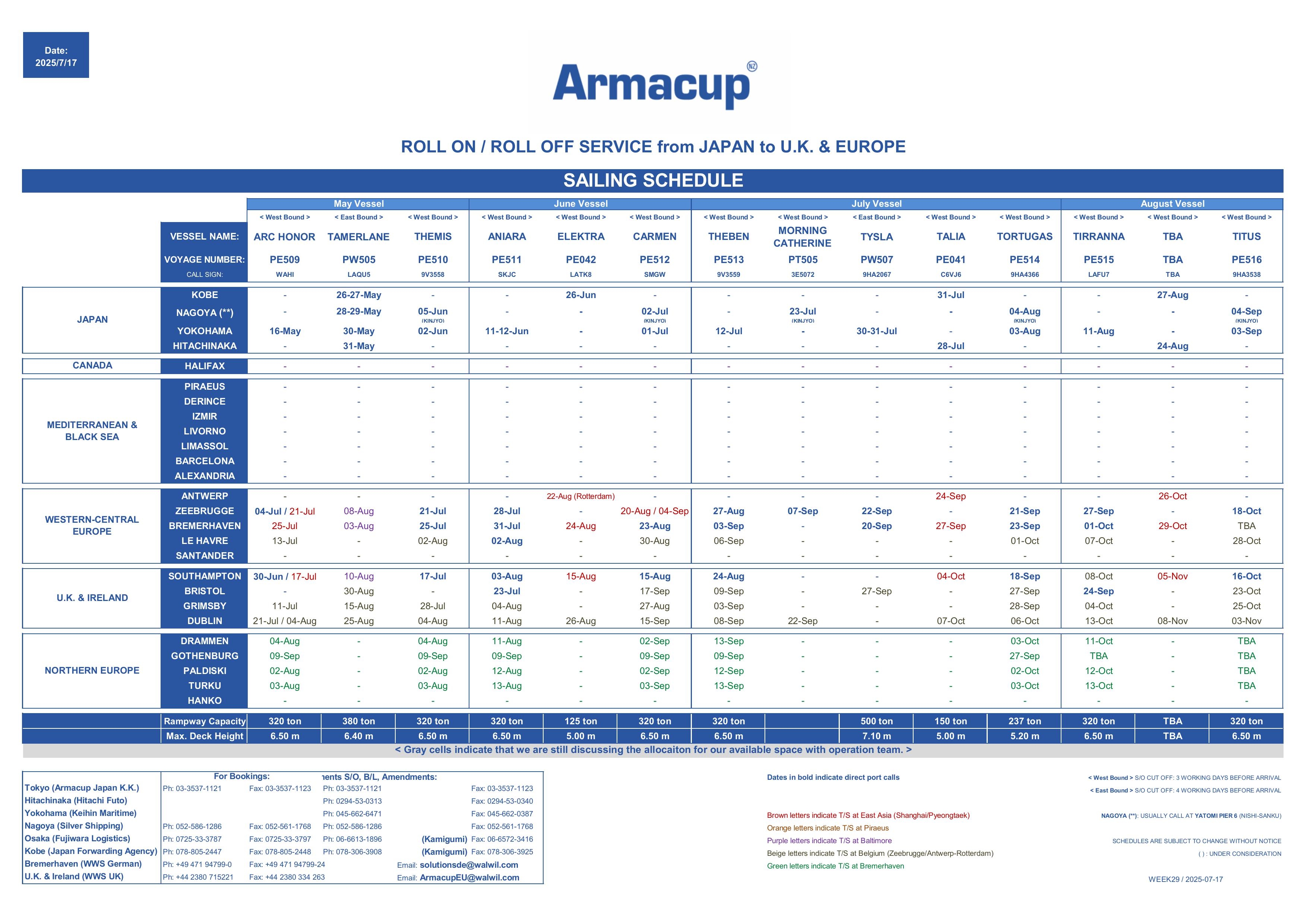 SailingScheduleEurope2025.07.17
