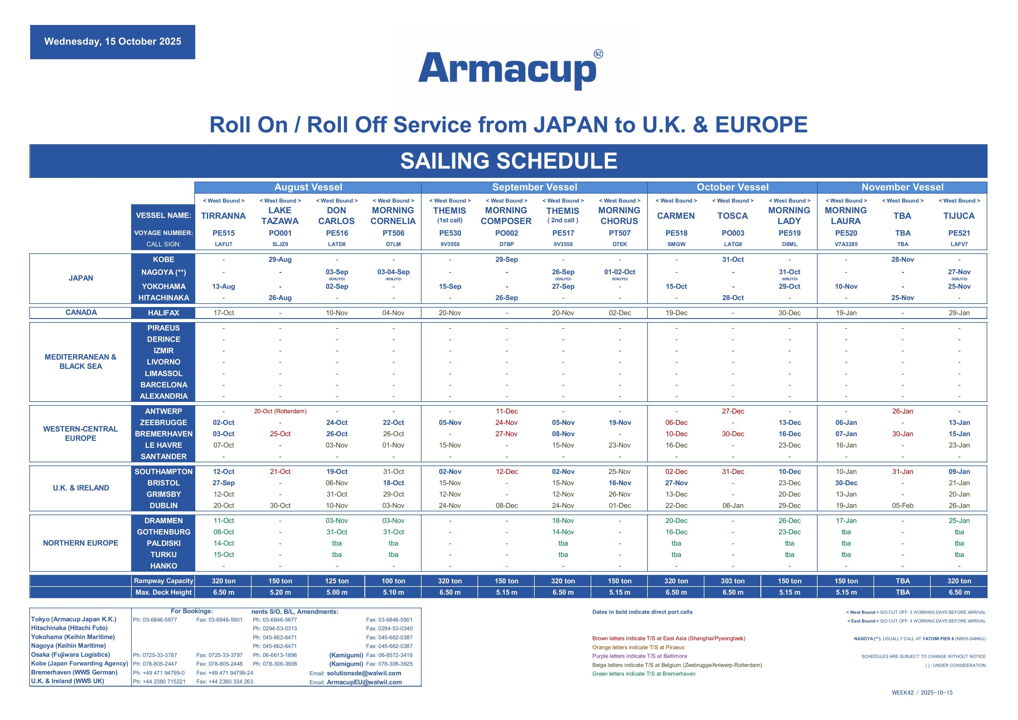 SailingScheduleEurope2025.10.15